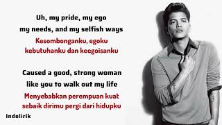 Bruno Mars  When I Was Your Man  Lirik Terjemahan [upl. by Warchaw]