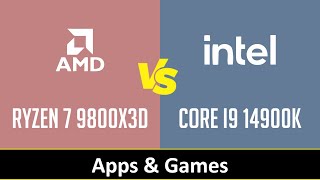 RYZEN 7 9800X3D vs CORE I9 14900K [upl. by Notecnirp202]