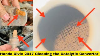 How to clean catalytic converter of Honda Civic 2017 [upl. by Ynotna247]