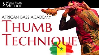 The Congolese Thumb Technique  African Bass Masterclass  World Music Method [upl. by Shay]