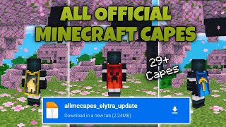 ALL OFFICIAL MINECRAFT CAPES ADDON  MCPE 120 [upl. by Anala]