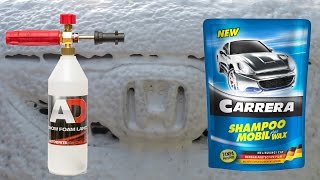 Snow Foam Lance Test  Carrera Plus Wax Part 1 [upl. by Sheri]