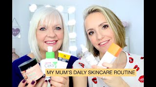 MY MUMS OVER 65 DAILY SKINCARE ROUTINE [upl. by Anerahs]