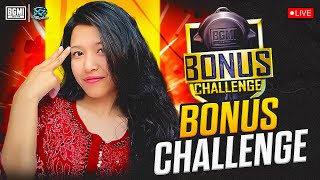 BONUS CHALLENGE IS BACK bgmi xzoresports girlgamer pubg Ambikayt teamcodes [upl. by Hareehat754]