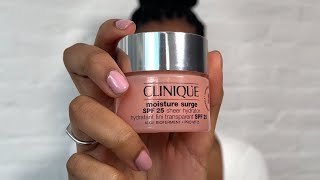 NEW LAUNCH Clinique Moisture Surge 100H now with SPF 25 ☀️ Hydration 🤝 SPF leaving no white cast [upl. by Tlaw]