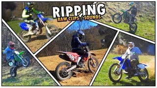 KX250F CRF250 YZF250 YZ250 KX65  Crazy Ripping  Raw Clips amp Sounds [upl. by Medarda]