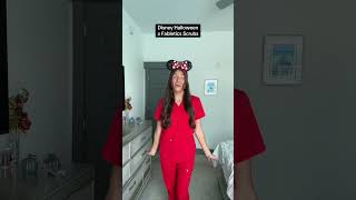 Fabletics scrubs Minnie Mouse halloween costume disneyinfluencer disneyhalloween scrubstyle [upl. by Aihsikal]