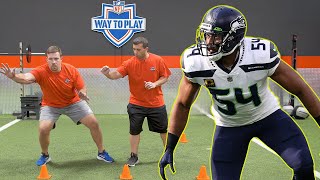 LB Drills amp Techniques to Shed Blocks amp Make Tackles like Bobby Wagner [upl. by Ynaffit930]