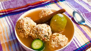 ALBÓNDIGAS DE CARNE DE RES Y CERDO RECETA DE LA ABUELA [upl. by Wilhelm589]