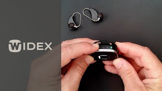 Widex Sound Assist onoff and mode toggle  Widex hearing aids [upl. by Holleran939]