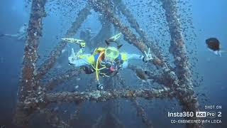 First dive with Insta360 Ace Pro 2 at HTMS Chang wreck to 288m [upl. by Dionysus]