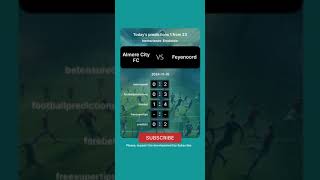 Almere City FC vs Feyenoord Today Prediction football predictions bettingtips [upl. by Zetta972]