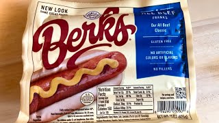 Berk’s Hot Dogs Review  All Beef Franks [upl. by Aerbua]