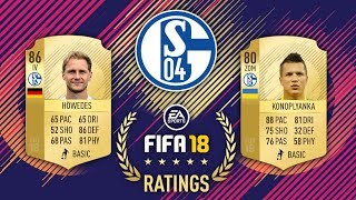 FIFA 18 ULTIMATE TEAM Schalke 04  Player Ratings Prediction [upl. by Herring]