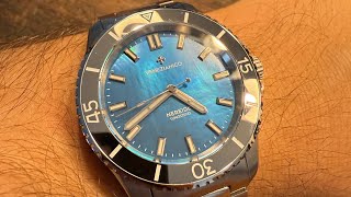 Venezianico Nereide Tungsteno 39 Review  The Blue Perl of Divers Watches Englisch [upl. by Nowujalo]