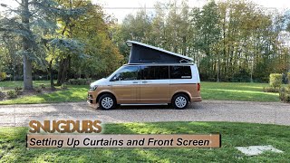 Privacy amp Comfort in Your VW Transporter Setting Up Curtains amp WrapAround Screen [upl. by Geis981]