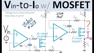 Voltage to Current Converter explained with PMOS and NMOS transistors [upl. by Retla]