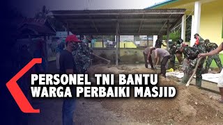 Prajurit TMMD Kapuas Hulu Bantu Warga Perbaiki Masjid di Dusun Suka Ramai [upl. by Hasen]