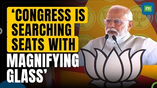 Congress leaders will have to use microscope to search for their seats PM Modi  Elections 2024 [upl. by Greeley]