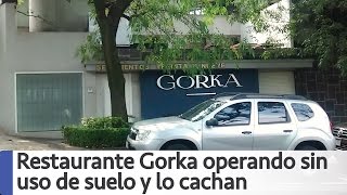 Xochitl Galvez Restaurante Gorka operando sin uso de suelo y lo cachan Comercio Gandalla [upl. by Lubin]