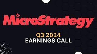 Microstrategy Q3 2024 Earnings Call [upl. by Adnawyt]