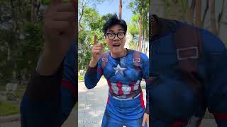 Captain America is chased by Chuckyspideylife [upl. by Ytima]