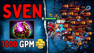 Sven Octarine Core Build 1000GPM 30Kills Carry in 5K MMR🔥 [upl. by Alimhaj]