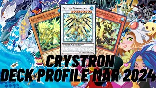 Crystron Yu Gi Oh Deck Profile for March 2024 [upl. by Elatia]