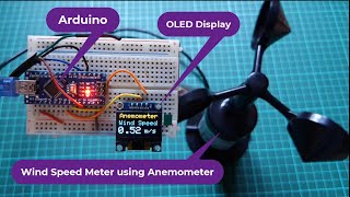 Wind Speed Meter Using Anemometer amp Arduino [upl. by Mussman]