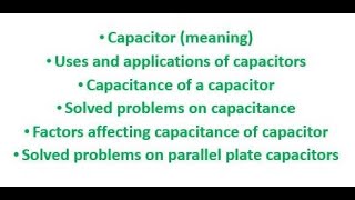 Capacitance of a capacitor 1 [upl. by Atteroc]