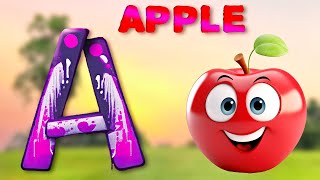 ABC Song  Phonics Songs  Tiny Tots  ABC lyrics songs  kids learning [upl. by Nylcsoj993]