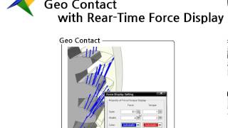 RecurDyn V8R2  GeoContact Gear example [upl. by Ognimod148]