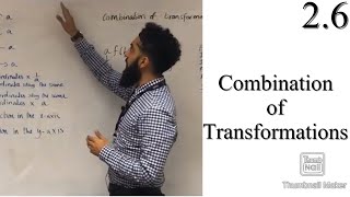 Edexcel A level Maths 26 Combination of Transformations [upl. by Junette370]