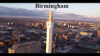 Birmingham City Centre 2023  A 4k Drone Video [upl. by Trici]