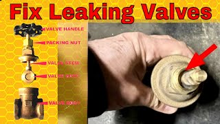 Fix Leaking Water Valve  Packing Nut Tips amp Tricks [upl. by Kcaj676]