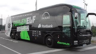 Mannschaftbus von Borussia Mönchengladbach  Gladbach der Bundesliga Saison 20182019  MAN [upl. by Aryad797]