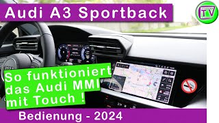 Audi MMI Infotainment Audi A3 2023  2024 [upl. by Lusa]