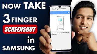 How to Take 3 Finger Screenshot in Samsung Galaxy Phones [upl. by Fineberg]