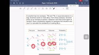 A Level Chemistry Mass spectrum of Br2 [upl. by Brew344]