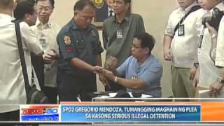 News to Go  SPO2 Gregorio Mendoza tumangging maghain ng plea sa kasong illegal detention 51111 [upl. by Olinad]