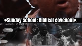 Biblical covenants  Part 2  SUNDAY SCHOOL  13102024 [upl. by Brucie]