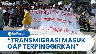 BEM SeJayapura Gelar Aksi Demo Tolak Transmigrasi di Tanah Papua [upl. by Elrahc]