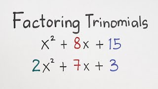 Factoring Trinomials The Easy Way [upl. by Blanch100]