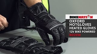 Oxford HotGloves  Heated Gloves  12V Bike Powered  Review [upl. by Kele950]