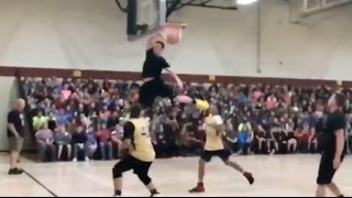 Harlem Globetrotter teacher plays his students [upl. by Amalle]