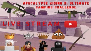 APOCALYPSE RISING 2 ULTIMATE CAMPING CHALLENGE LIVE STREAM [upl. by Iel]