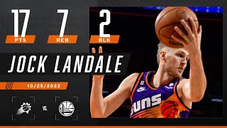 Jock Landale drops 17 points 7 rebounds and 2 blocks in 22 mins in Suns win over Warriors  NBA [upl. by Greer]