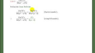 Simplificaciones de fracciones cuyos términos son polinomios Baldor 119 5 y 6 😺👀 [upl. by Farnsworth]