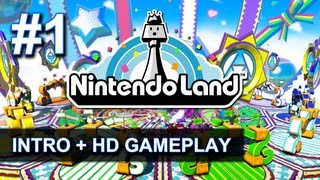 Nintendo Land Wii U Playthrough Gameplay  Part 1 quotIntro Battle Quest and Ninja Castlequot [upl. by Isola]