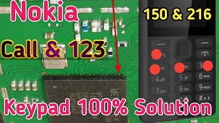 Nokia 150 amp 216 keypad 123 amp call key not working  Rm 1190 amp Rm1187 keypad problem solution [upl. by Wolfgang]